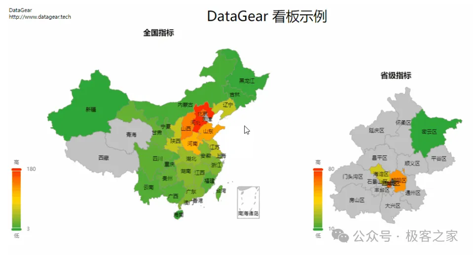 看板展示-图表联动 替代文本